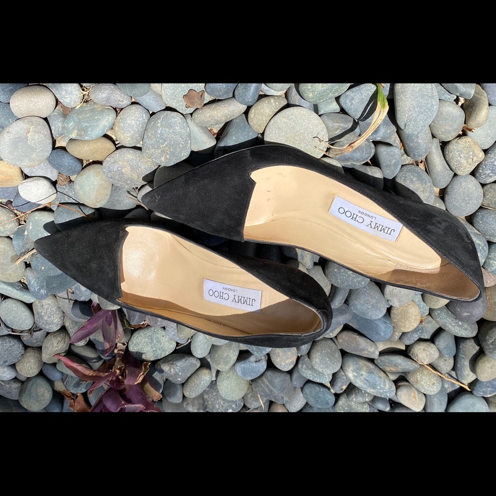 Jimmy Choo size 8 Black Suede Shoes - Picture 4 of 8